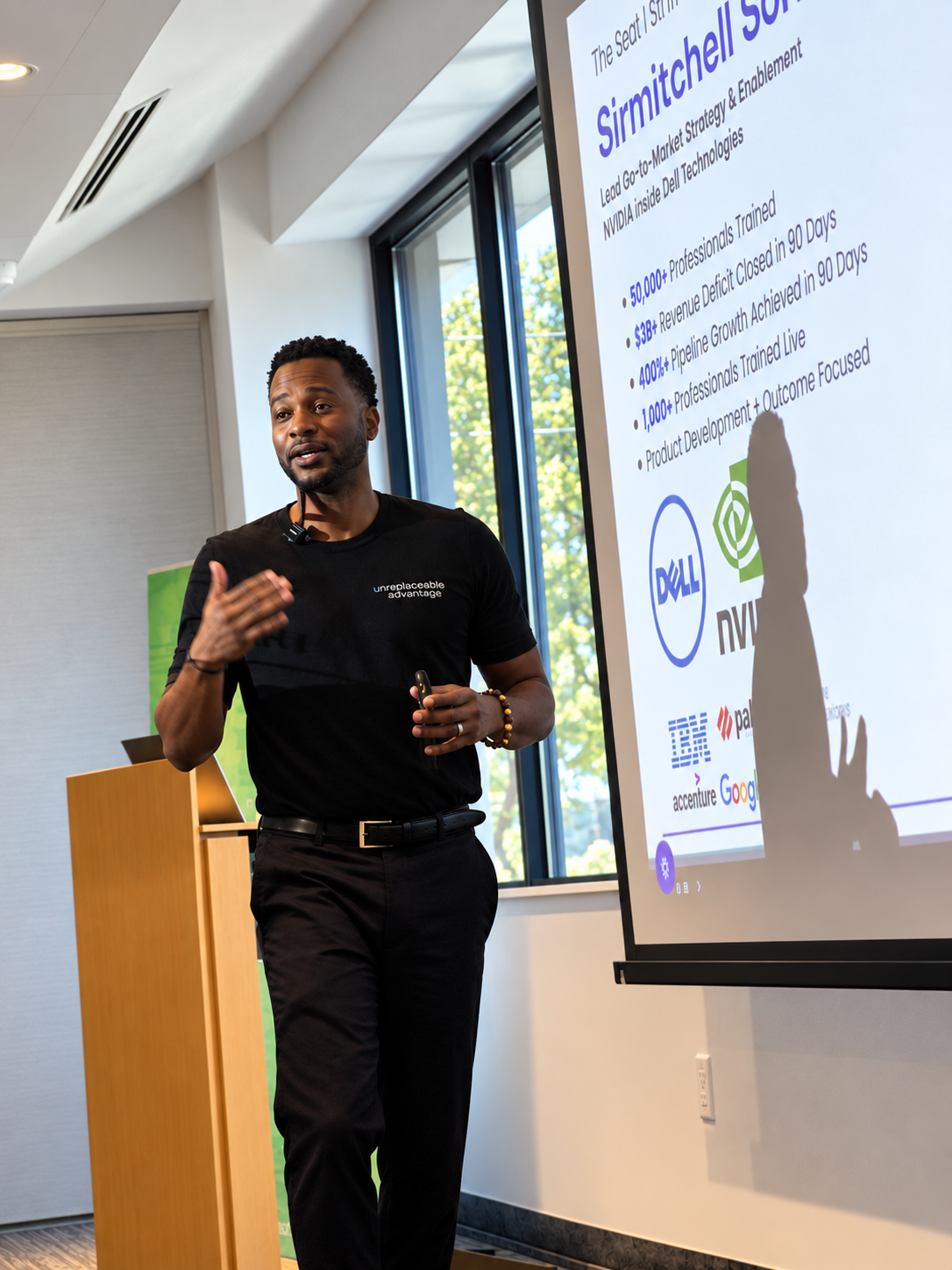 Sirmitchell Sorrells presenting at Live Build