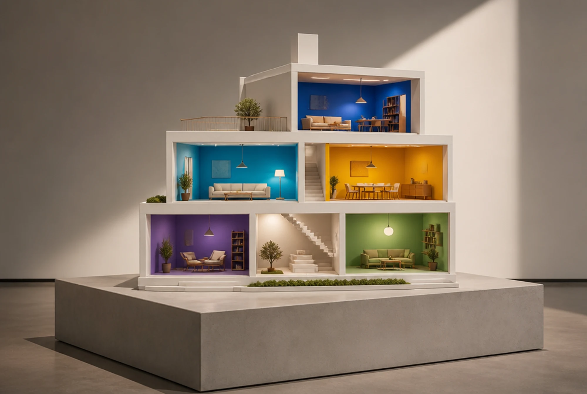 The Unreplaceable Advantage ecosystem — an exploded architectural model